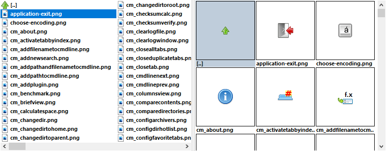 Vista breve / Miniaturas
