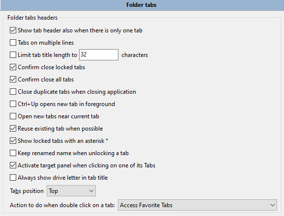 Folder tabs
