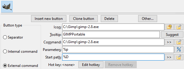 Ejemplo de comando externo