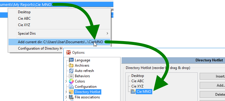 エントリーの追加 エントリーの追加