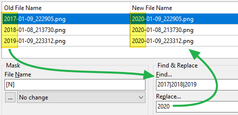 複数の置換 複数の置換