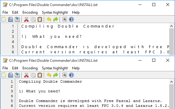 Font Differences Font Differences