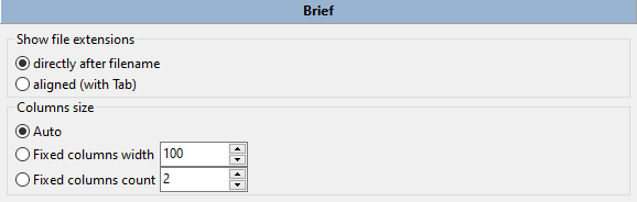 Files views > Brief Files views > Brief