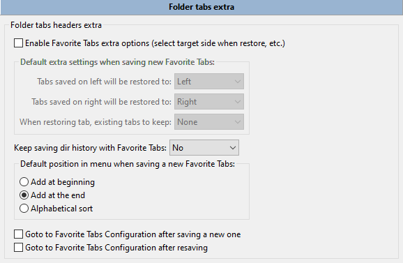 Folder tabs extra