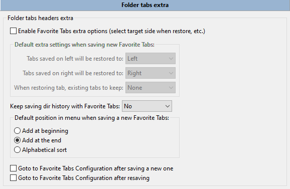 Folder tabs extra
